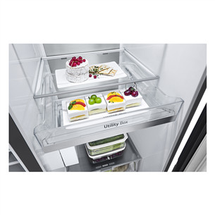 LG, InstaView, 628 L, augstums 179 cm, melna - SBS Ledusskapis