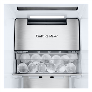 LG, InstaView, 628 L, augstums 179 cm, melna - SBS Ledusskapis