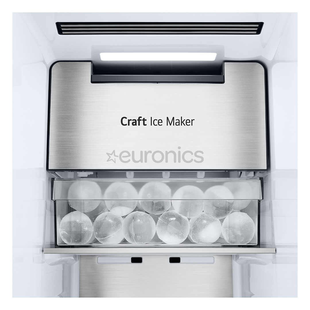 LG, InstaView, 628 L, augstums 179 cm, melna - SBS Ledusskapis