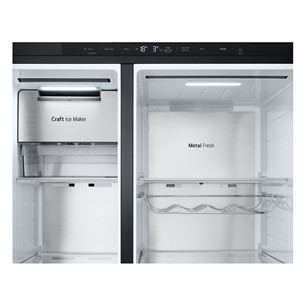LG, InstaView, 628 L, augstums 179 cm, melna - SBS Ledusskapis