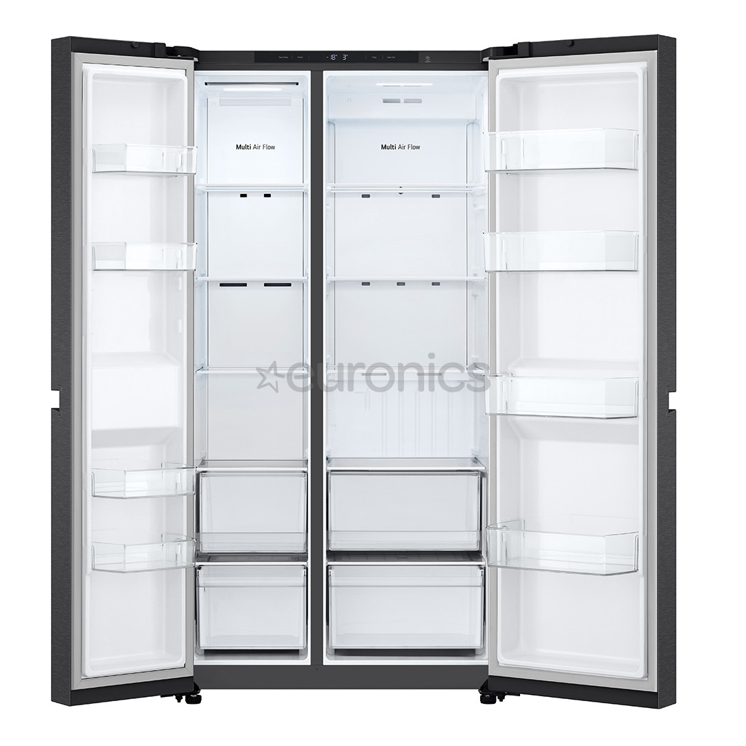 LG, NoFrost, 664 L, augstums 179 cm, melna - Ledusskapis