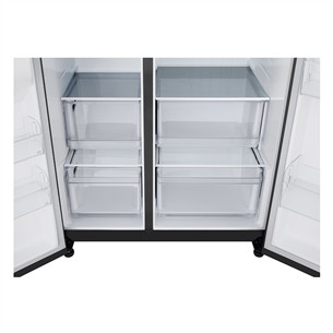 LG, NoFrost, 664 L, augstums 179 cm, melna - Ledusskapis