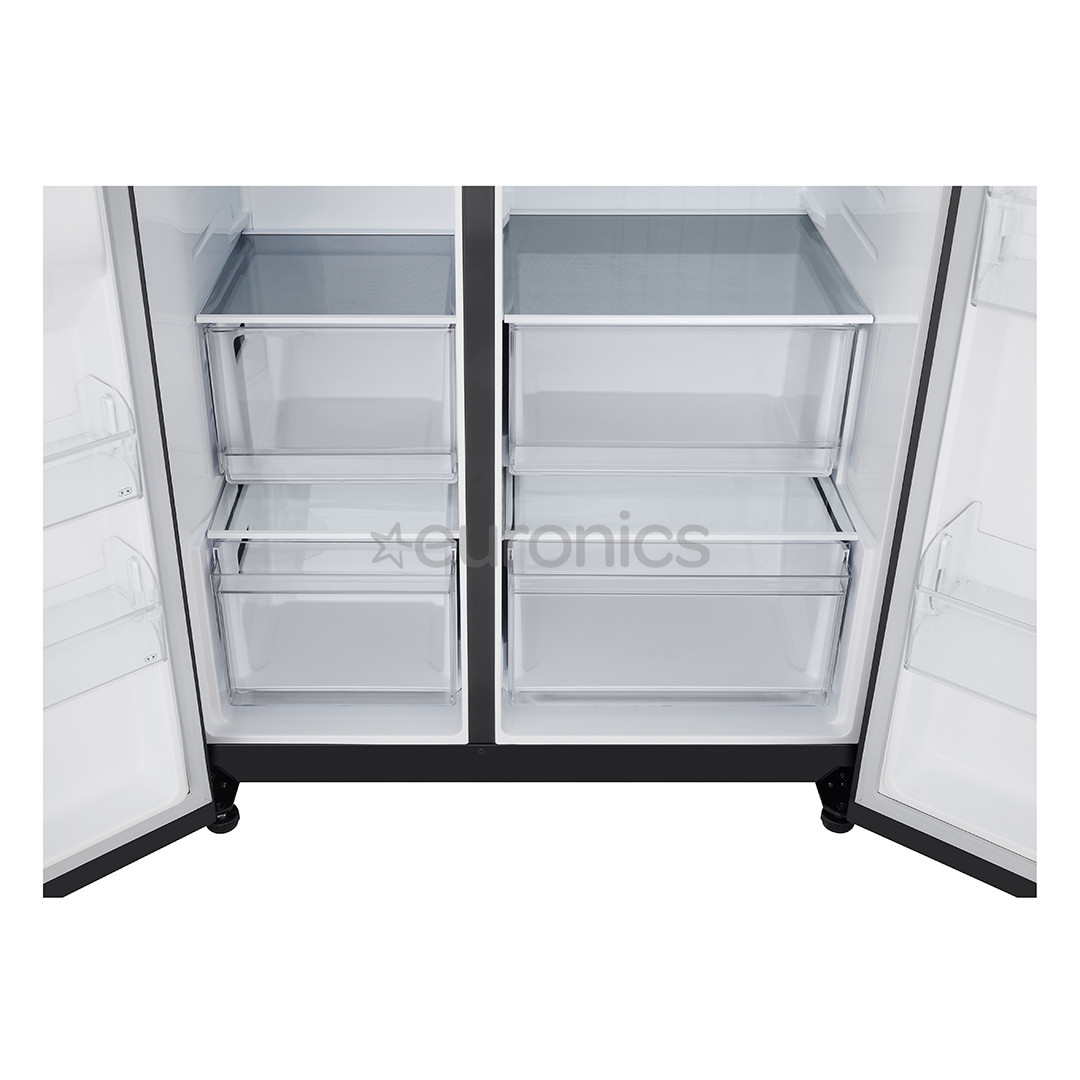 LG, NoFrost, 664 L, augstums 179 cm, melna - Ledusskapis