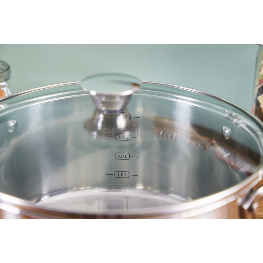 Tefal Cook Eat, 16/20/24 cm, 7 pc set - Saucepan + stewpots + lids