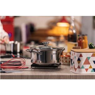 Tefal Cook Eat, 7 priekšmeti, 16/20/24 cm - Katlu komplekts + vāki