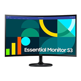 Samsung S36GD, 27'', 100 Hz, VA, FHD, ieliekts, melna - Monitors