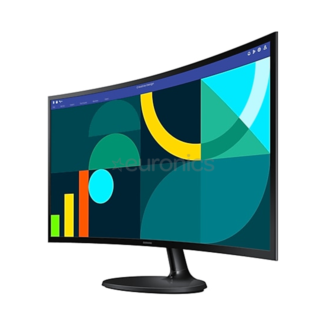 Samsung S36GD, 27'', 100 Hz, VA, FHD, ieliekts, melna - Monitors