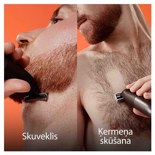 Braun Series X, melna - Skuveklis/trimmeris