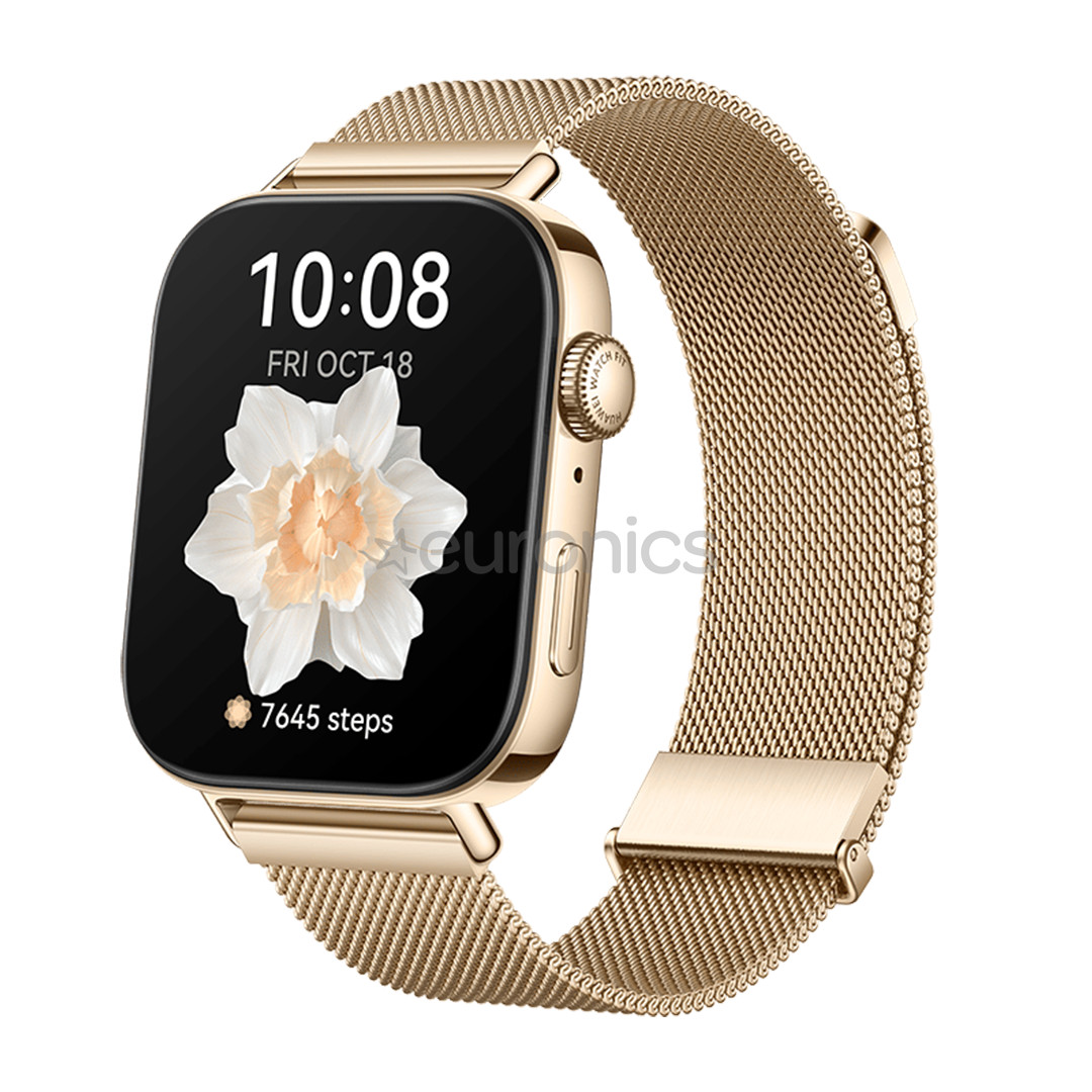 Huawei Watch Fit 3, zelta - Viedpulkstenis