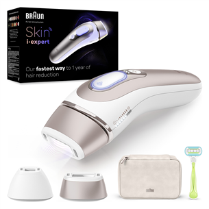 Braun IPL Skin i-Expert Pro 7 PL7147, balta/zelta - Fotoepilators