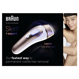 Braun IPL Skin i-Expert Pro 7 PL7147, balta/zelta - Fotoepilators