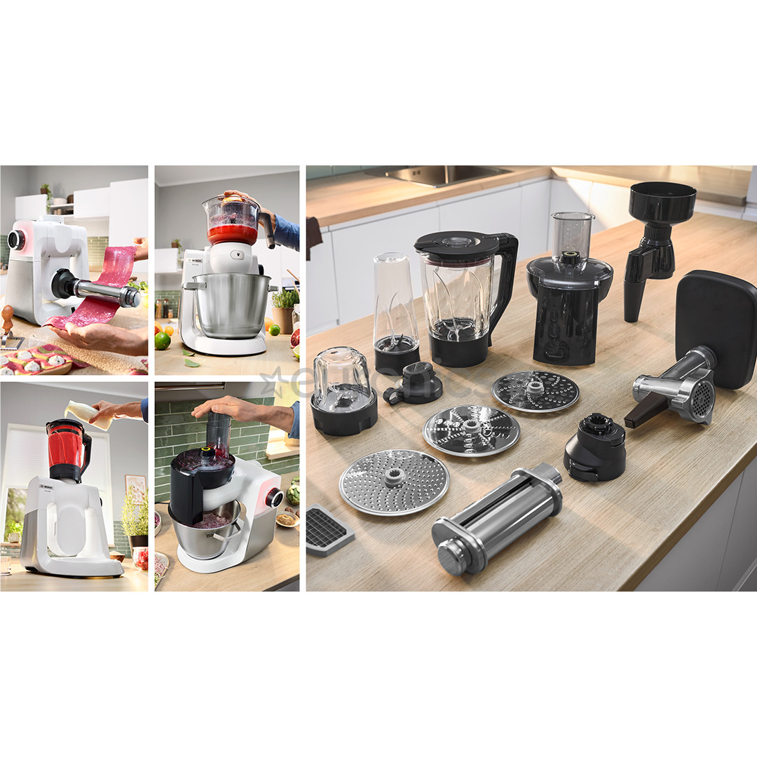 Bosch, Series 6, 1600 W, white - Kitchen machine