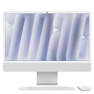 Apple iMac 24" (2024), Nano, M4 10C/10C, 16 GB, 256 GB, RUS, sudraba - Dators MD3H4RU/A