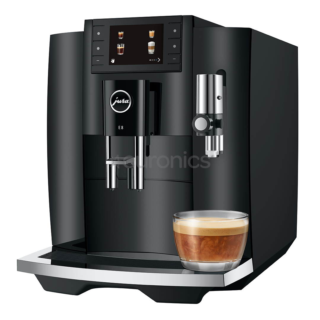JURA E8 Piano Black (EC), черный - Кофемашина