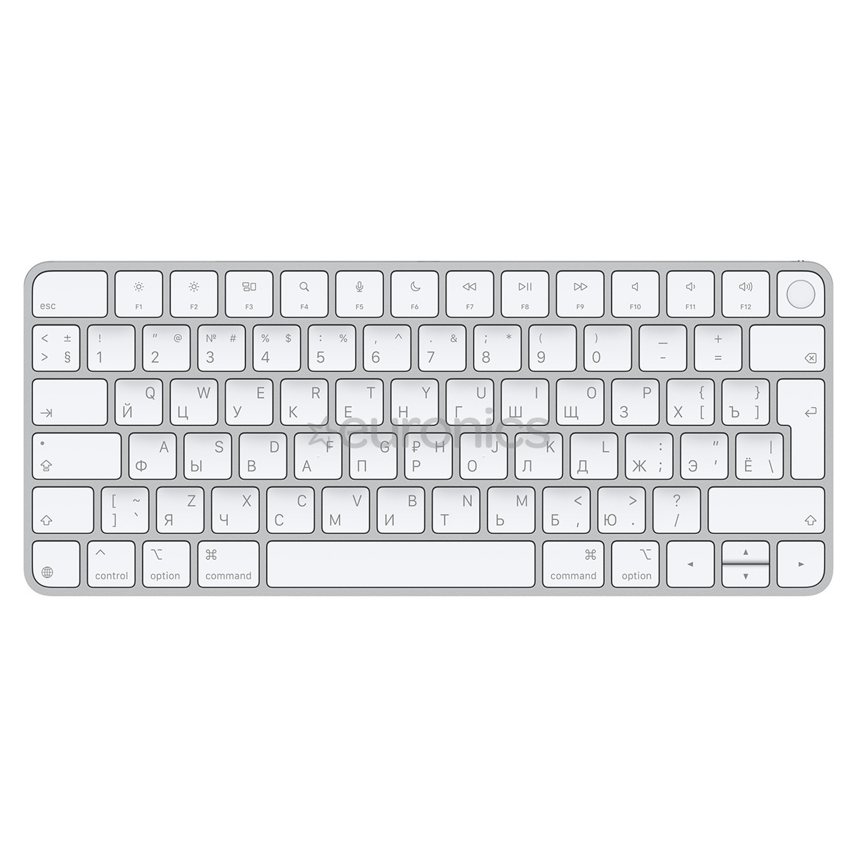 Apple Magic Keyboard with Touch ID, RUS, balta - Bezvadu klaviatūra