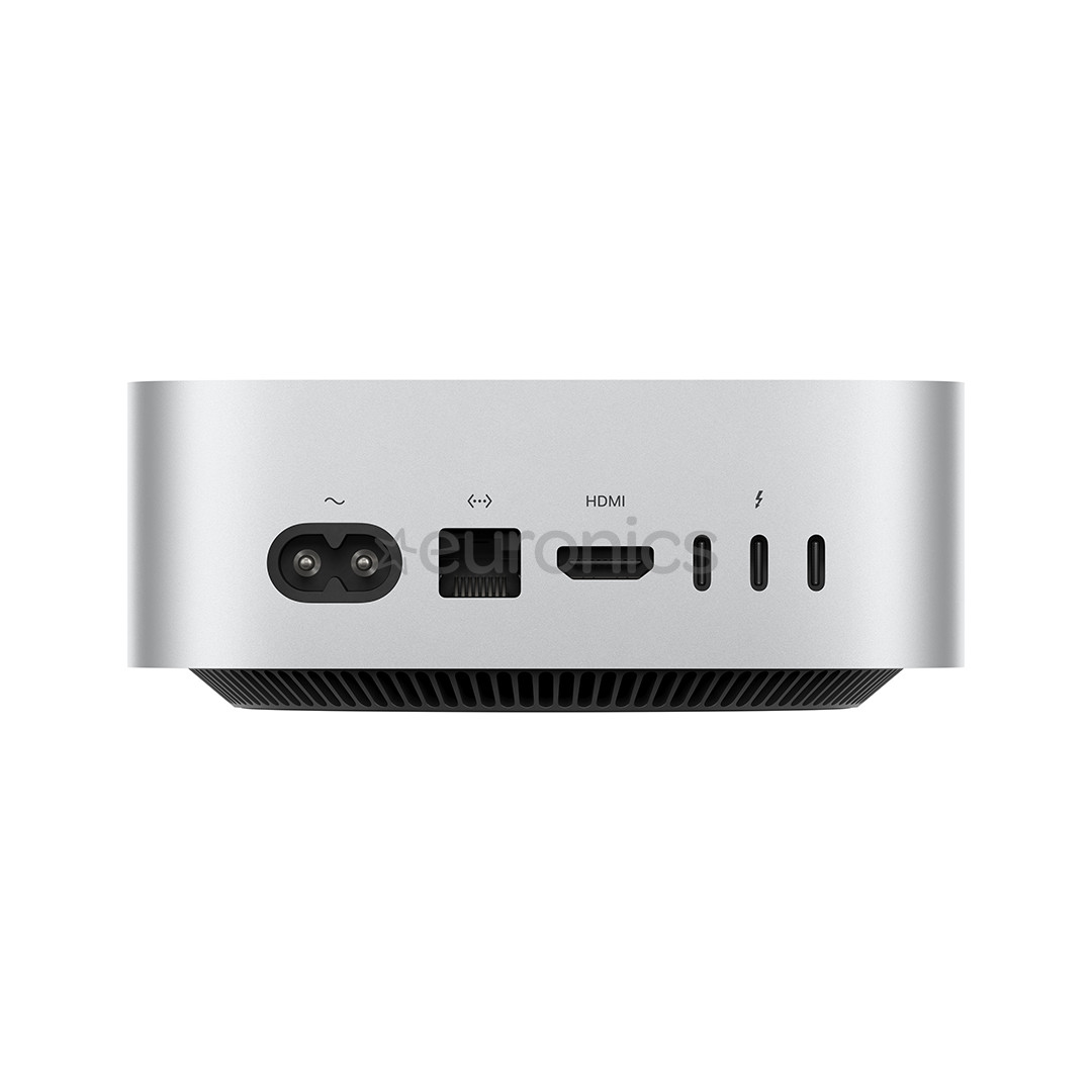 Apple Mac Mini (2024) M4 10C/10C, 16 GB, 256 GB, silver - Desktop PC