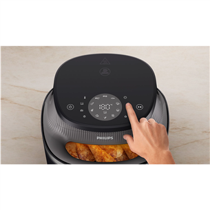 Philips 3000, 4.2 L, 1400 W, melna - Karstā gaisa friteris