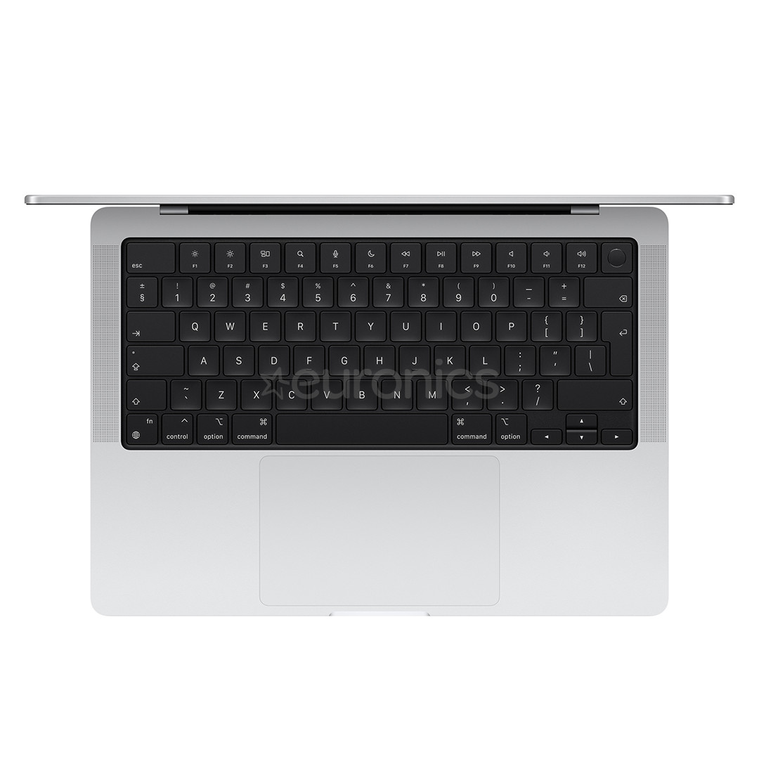 Apple MacBook Pro 14 (2024) M4, 10C/10C, 16 ГБ, 512 ГБ, ENG, серебристый - Ноутбук