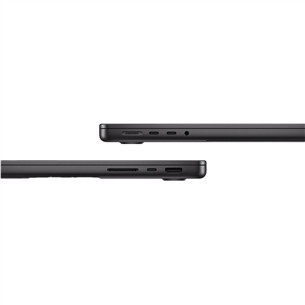 Apple MacBook Pro 14 (2024) M4, 10C/10C, 24 GB, 1 TB, RUS, melna - Portatīvais dators