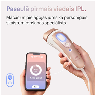 Braun IPL Skin i-Expert Pro 7 PL7147, balta/zelta - Fotoepilators