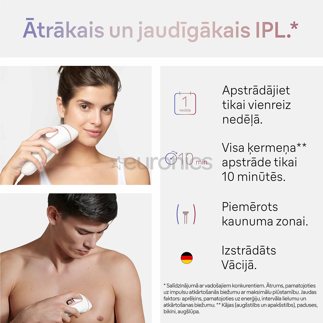 Braun IPL Skin i-Expert Pro 7 PL7147, white/golden - IPL hair removal device