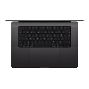 Apple MacBook Pro 16 (2024) M4 Pro, 14C/20C, 24 GB, 512 GB, ENG, melna - Portatīvais dators