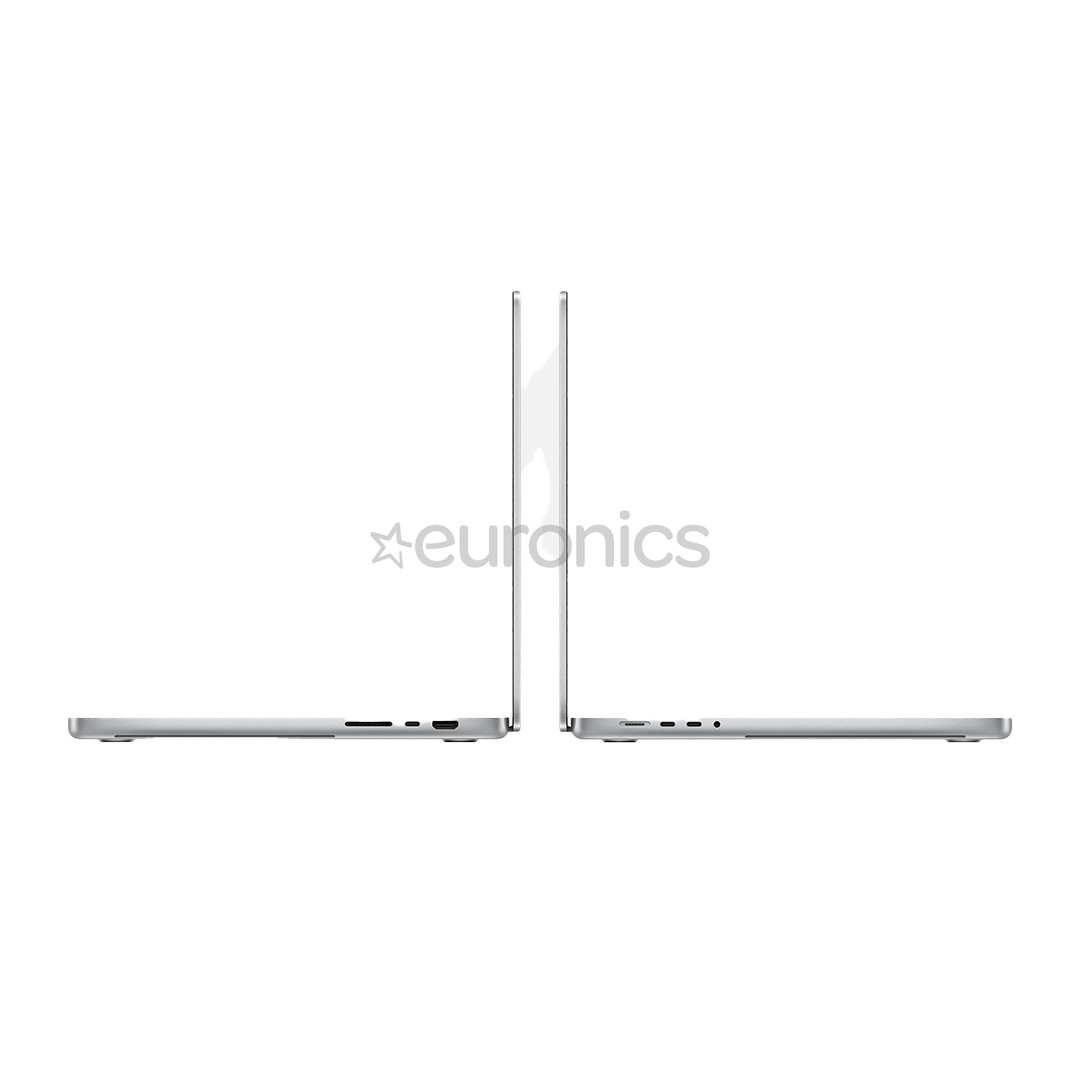 Apple MacBook Pro 16 (2024) M4 Pro, 14C/20C, 24 GB, 512 GB, RUS, sudraba - Portatīvais dators