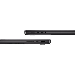 Apple MacBook Pro 14 (2024) M4 Max, 14C/32C, 36 GB, 1 TB, RUS, melna - Portatīvais dators