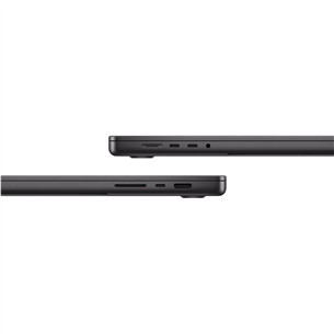 Apple MacBook Pro 16 (2024) M4 Max, 16C/40C, 48 GB, 1 TB, SWE, melna - Portatīvais dators