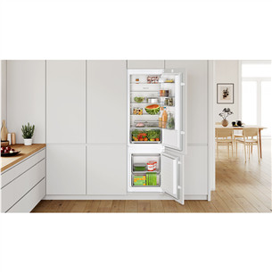 Bosch, Series 2, 270 L, augstums 178 cm - Iebūvējams ledusskapis