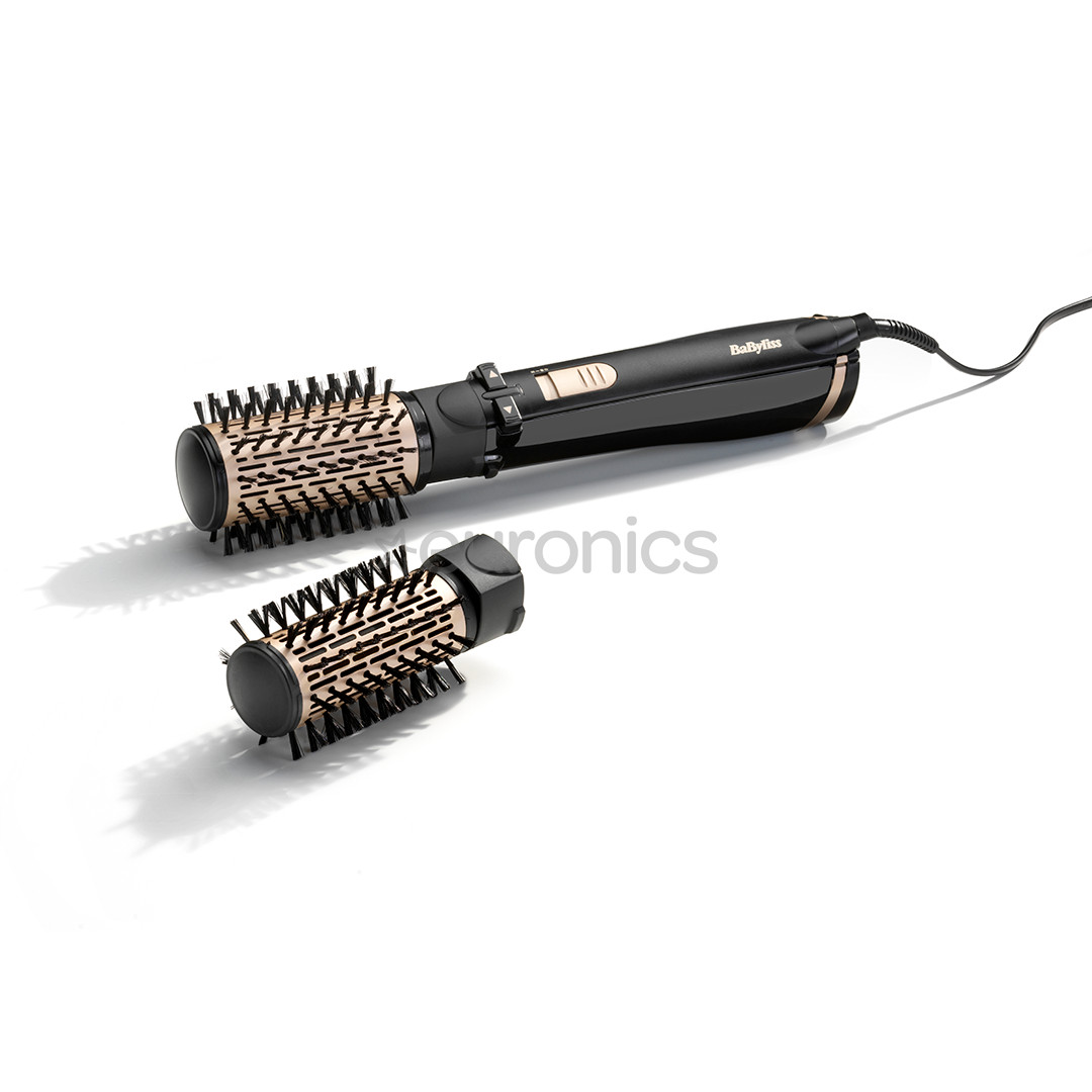 BaByliss Big Hair Dual 1000, 1000 W, melna/zelta - Rotējošs matu veidotājs