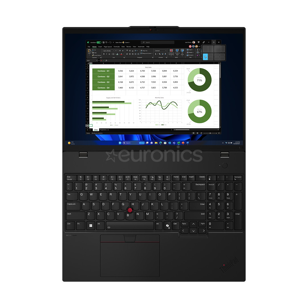 Lenovo ThinkPad L16 Gen 1, 16'', WUXGA, Ryzen 7 PRO, 16 GB, 512 GB, W11P, ENG, melna - Portatīvais dators
