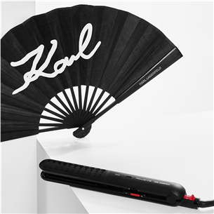 Rowenta x KARL LAGERFELD Optiliss, melna - Matu taisnotājs