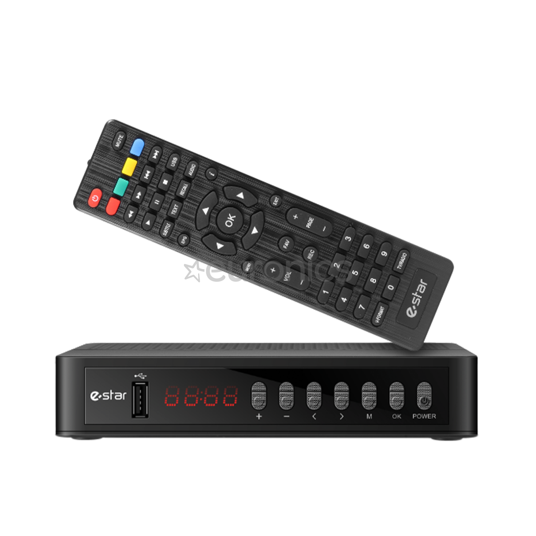eSTAR STB T2 618, black - DVB-T TV dekoders