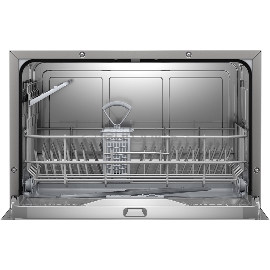 Bosch, Series 2, 6 place settings, silver - Compact dishwasher