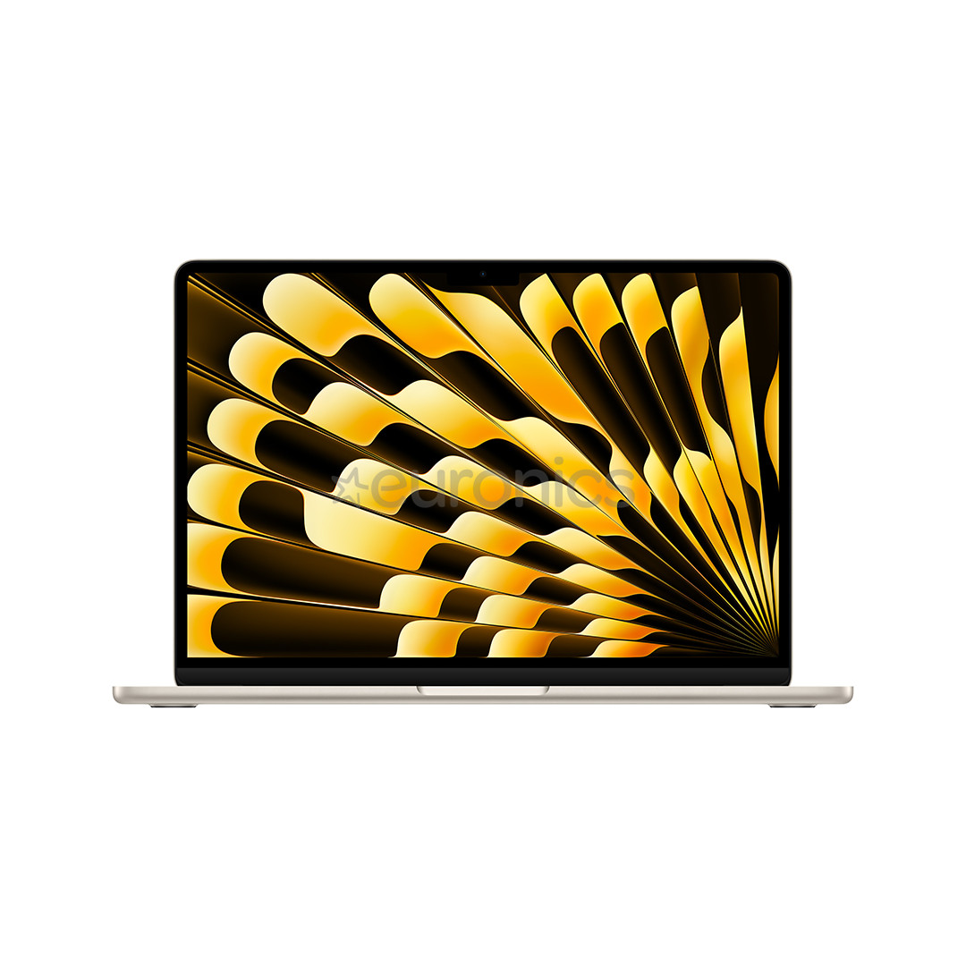 Apple MacBook Air 13'' (2024), M3 8C/8C, 16 GB, 256 GB, SWE, zelta - Portatīvais dators