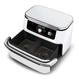Ninja Foodi FlexDrawer Dual, 10.4 L, 2470 W, balta - Karstā gaisa friteris