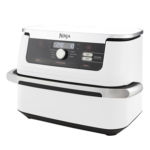 Ninja Foodi FlexDrawer Dual, 10.4 L, 2470 W, balta - Karstā gaisa friteris