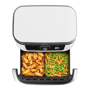 Ninja Foodi FlexDrawer Dual, 10.4 L, 2470 W, balta - Karstā gaisa friteris