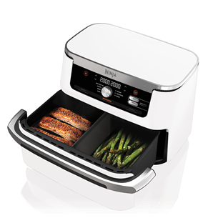Ninja Foodi FlexDrawer Dual, 10.4 L, 2470 W, balta - Karstā gaisa friteris