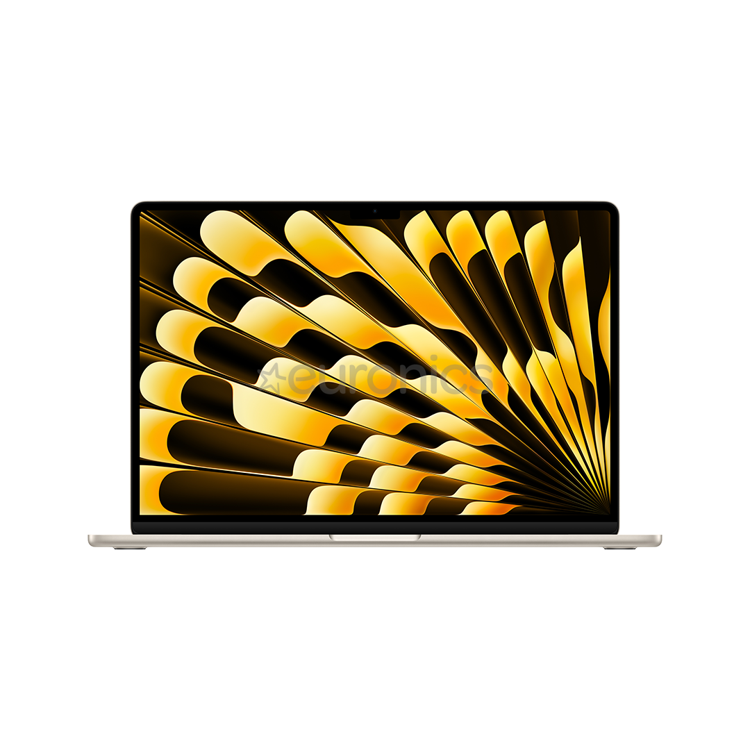 Apple MacBook Air 15'' (2024), M3 8C/10C, 16 GB, 256 GB, RUS, zelta - Portatīvais dators