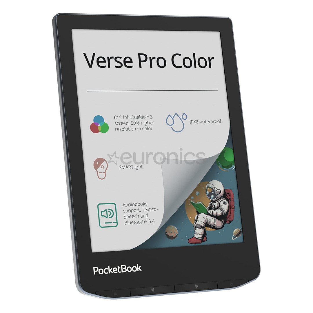 PocketBook Verse Pro Color, 6'', 16 ГБ, черный - Электронная книга