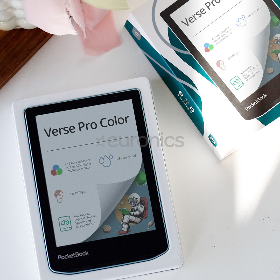 PocketBook Verse Pro Color, 6'', 16 ГБ, черный - Электронная книга