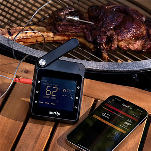 HerQs Professional, black - Smart cooking thermometer