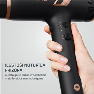 Rowenta NANO, 1700 W, melna - Matu fēns
