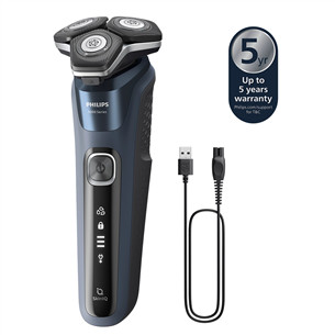 Philips Shaver 5000, Wet & Dry, melna/zila - Skuveklis