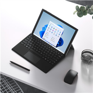 Microsoft Surface Pro Keyboard SC English International, melna - Bezvadu klaviatūra