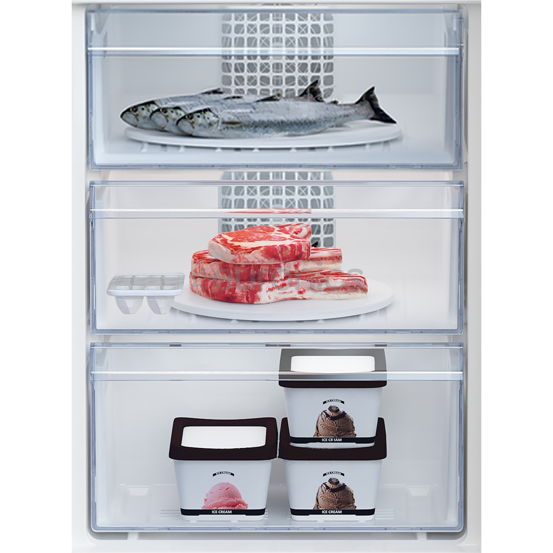 Beko, NoFrost, 266 L, augstums 182 cm, tumša nerūsējošā tērauda - Ledusskapis