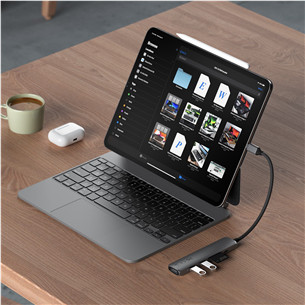 Satechi 6-in-1 USB-C Slim Multiport Adapter, серый - USB-хаб