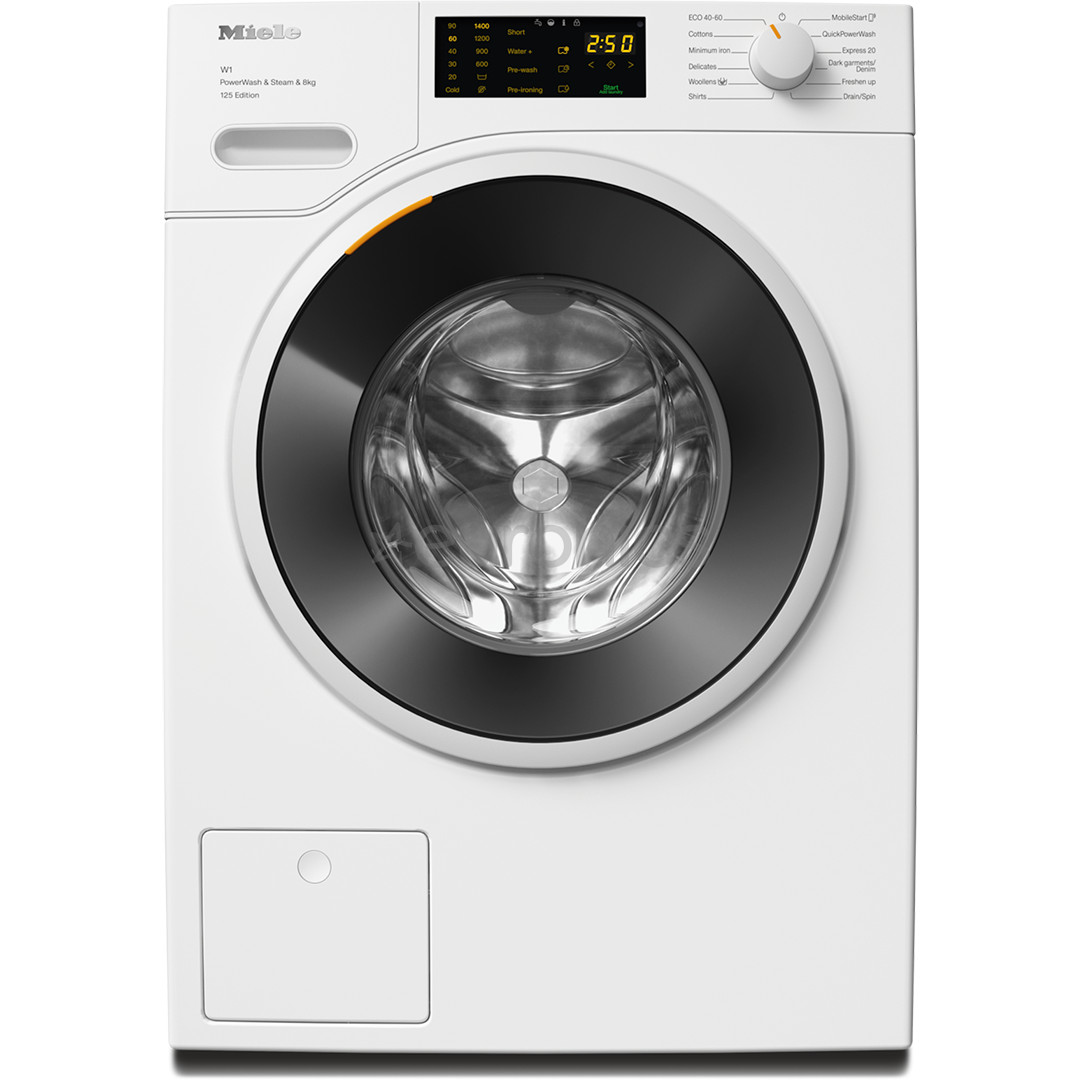 Miele 125 Edition, 8 kg, dziļums 60 cm, 1400 apgr/min. - Veļas mazgājamā mašīna ar priekšējo ielādi